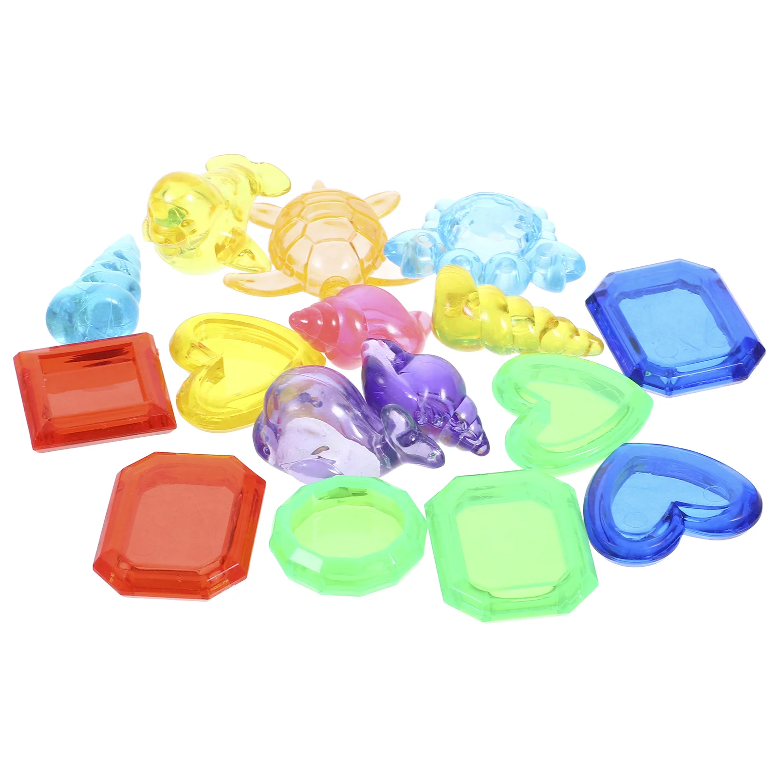

16PCS Diving Plaything Fake Gems Pool Gems Summer Underwater Swimming Toys