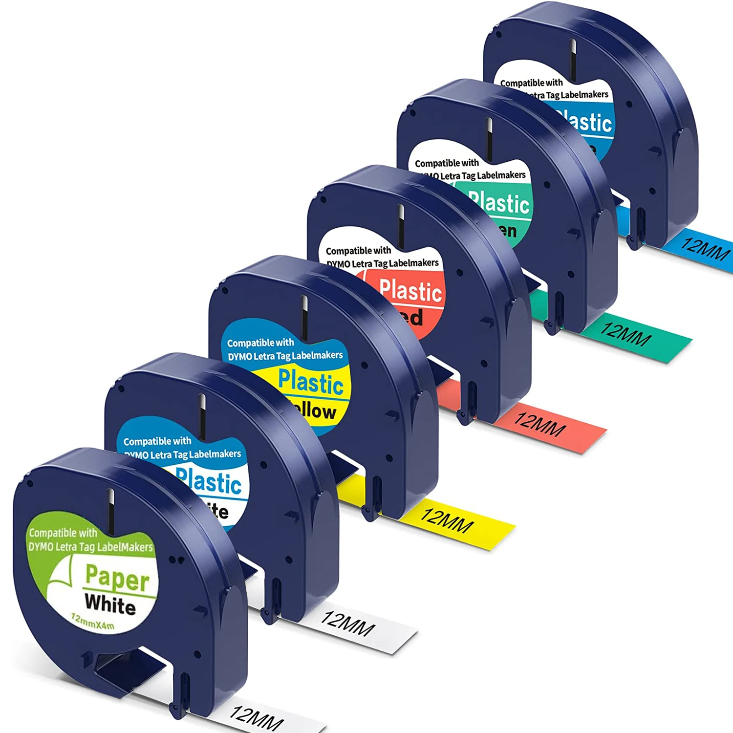 6PKMixColorReplacementforDymoLabelMakerRefillsLetraTagfor