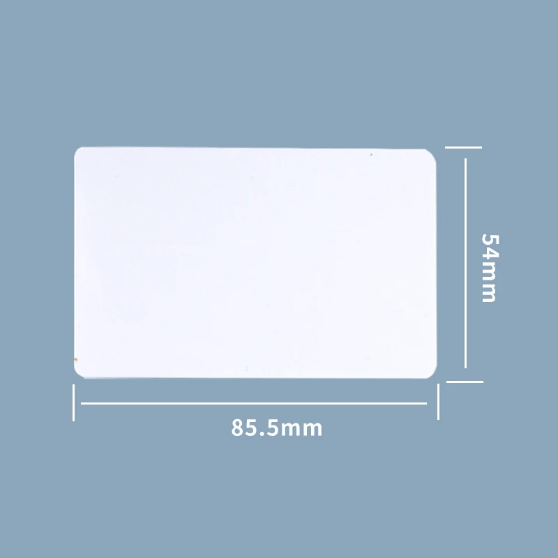 Rfid UHF 6C White PVC Card Size 85.5*54*0.84mm 860-960Mhz Standard