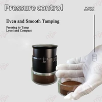 ITOP PTM-S Manual Coffee Tamper Pneumatic Adjustable Pressure Tamper 7-30kg Flat Press Tamper 58.5/58.35mm Use for 58MM Handle 2