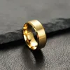 Bague de bijoux à breloques pour hommes et femmes, anneaux noirs en acier inoxydable, fiançailles de mariage, accessoire masculin mat de haute qualité
