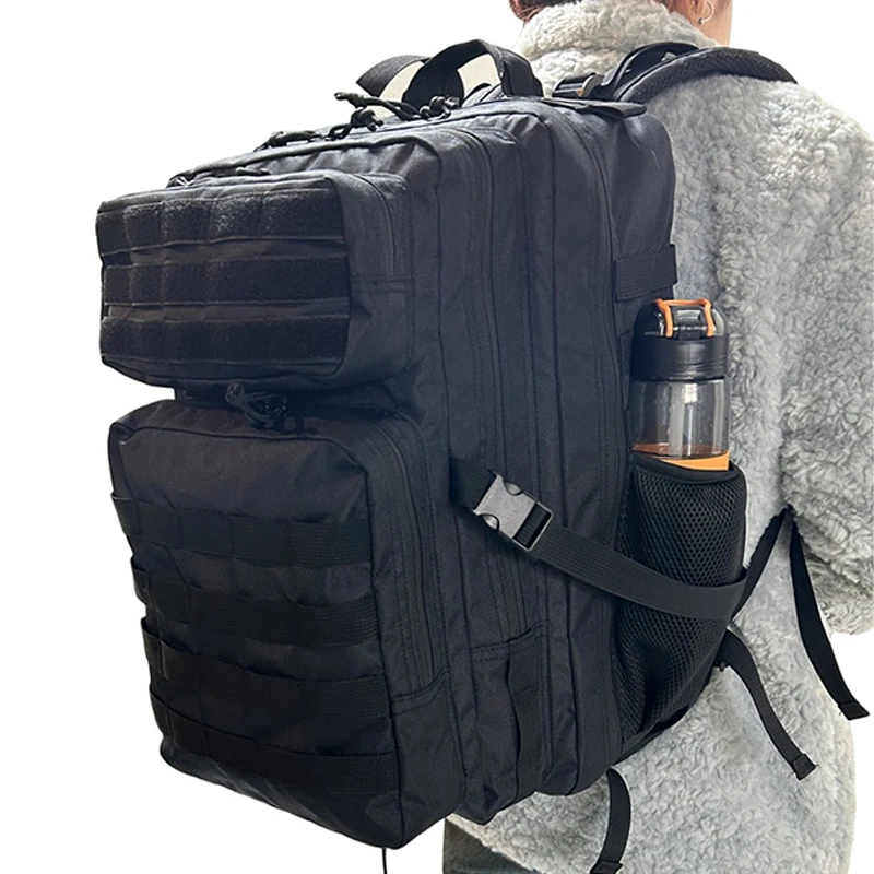Tactical Backpack 45L/25L Tactical Backpack For Men and Women Travel Rucksack Hiking Camping Fishing Backpacks Bottle Holder
