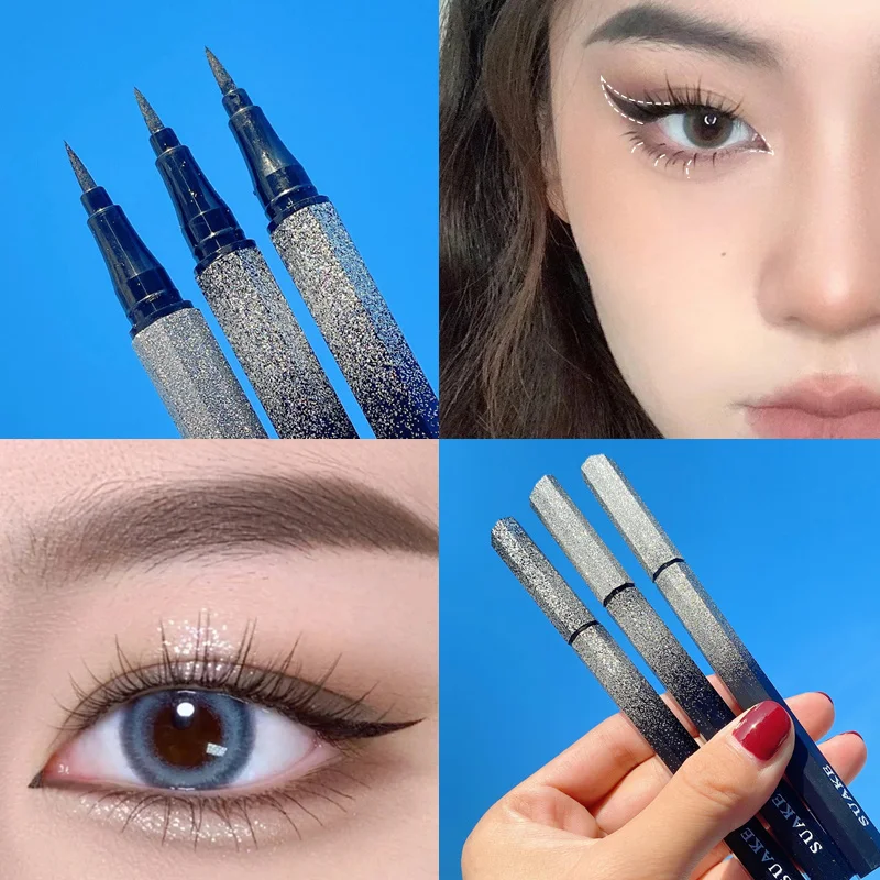 

Black Starry Sky Eyeliner Pen Waterproof Quickly Drying Long Lasting Non Smudge Delicate Sponge Tip Liquid Eyeliner Eyes Makeup