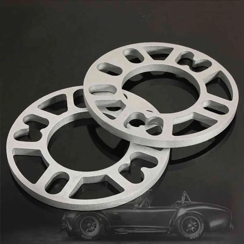 범용 자동차 정비 점검 거울, 휠 스페이서 개스킷, 2 개, 4 및 5 러그, 두께 8mm, 50mm