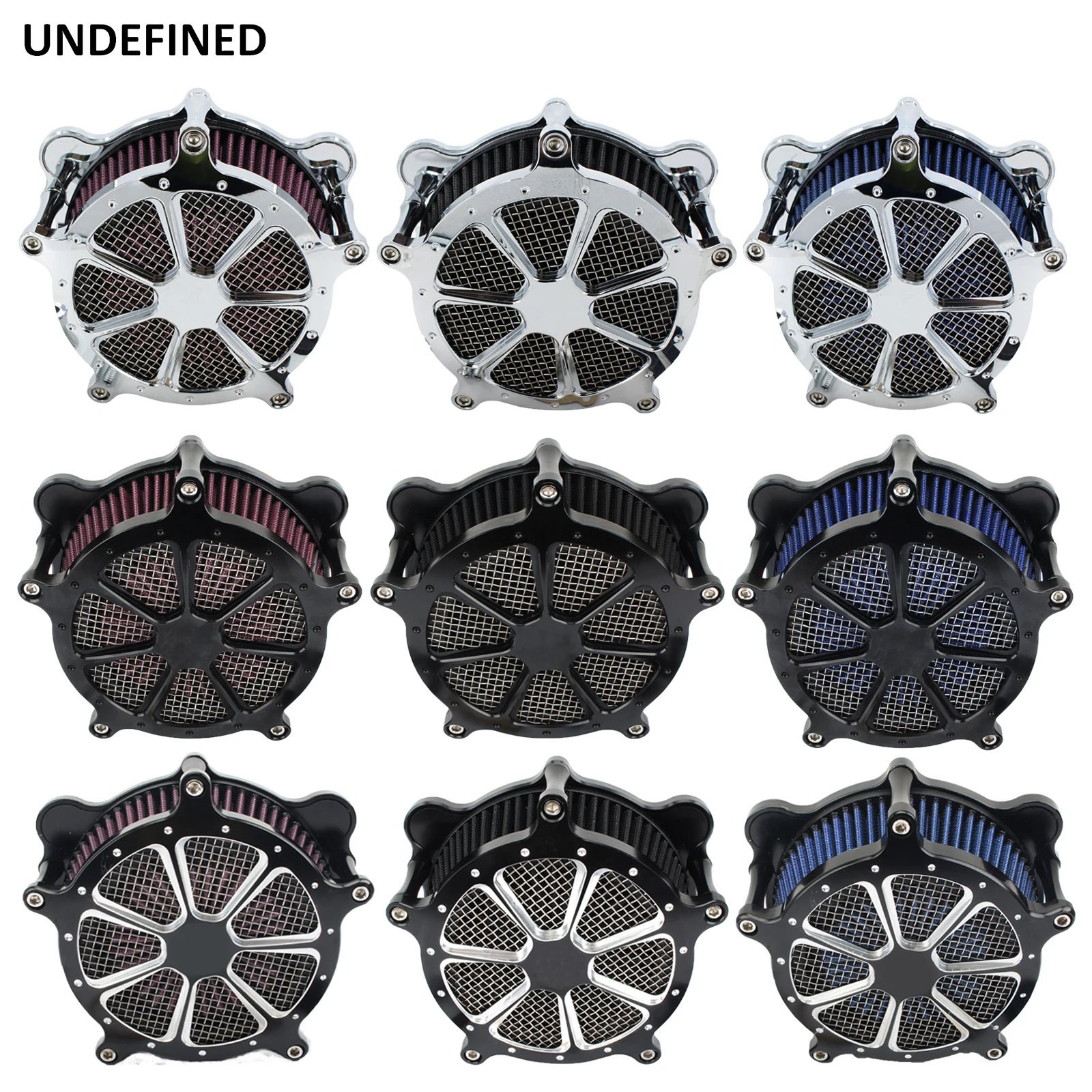 

Motorcycle Air Filter Intake Cleaner System Kit For Harley Dyna Low Rider Touring Road Street Glide Softail Fat Boy EVO Twin Cam