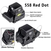 Eotech Holographic Collimator 558 Red Dot Sight G43/G33/G45 3X 5X Magnifier Airsoft Hunting Gear w/ 20mm Rail Mounts & QD Lever 2