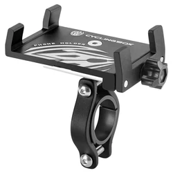 Universal 360° Rotating Aluminum Bike Handlebar Phone Mount (Black B)