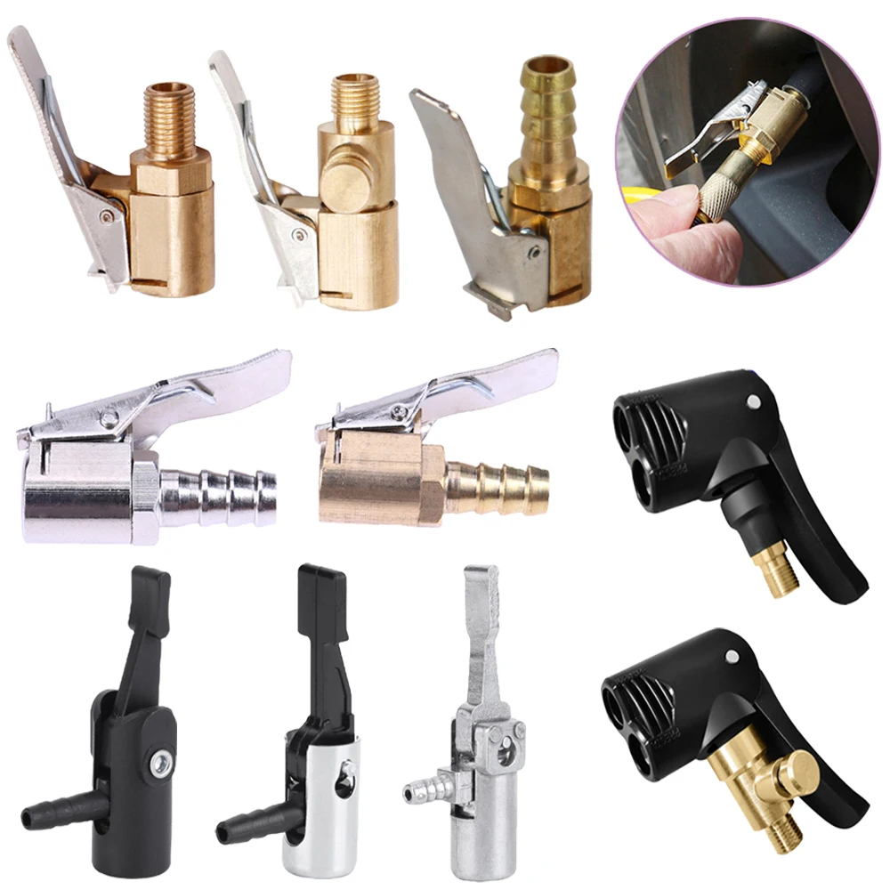 Car Air Pump Chuck 8MM Tire Valve Inflation Connector Adapter Inflation Car Air Pump Chuck 8MM Tire Valve Inflation Connector Adapter Inflation