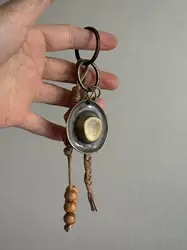 Vintage Metal & Leather Keychain Collection - Unique Shapes & Designs (39)