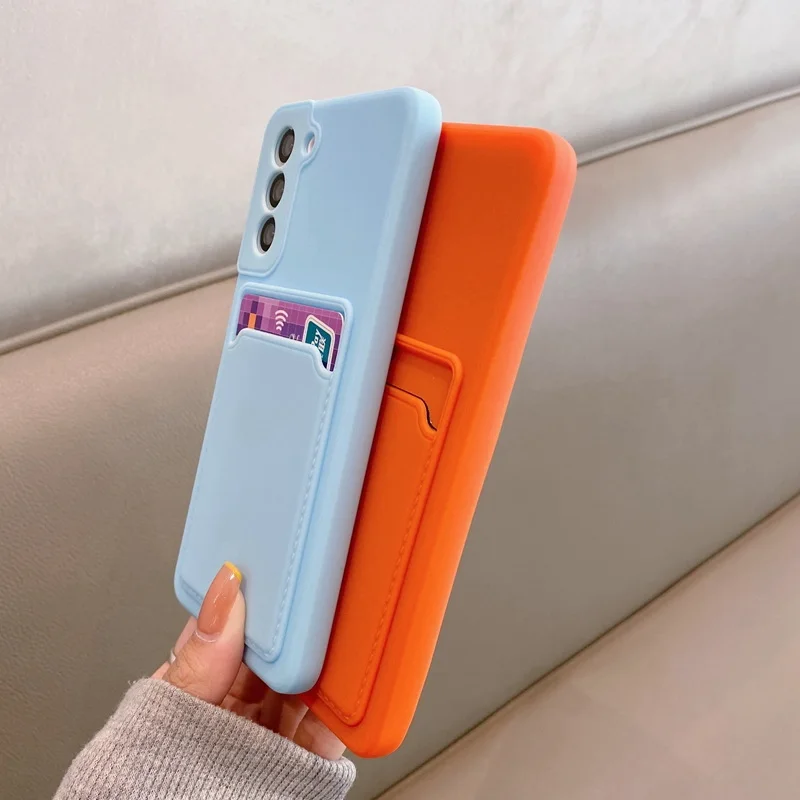 best case for samsung Card Slot Case For Samsung Galaxy S22 S21 Ultra S20 FE Plus A52 A53 A72 A33 A32 M52 5G A12 A51 A71 A52S Camera Protection Cover cute phone cases for samsung 