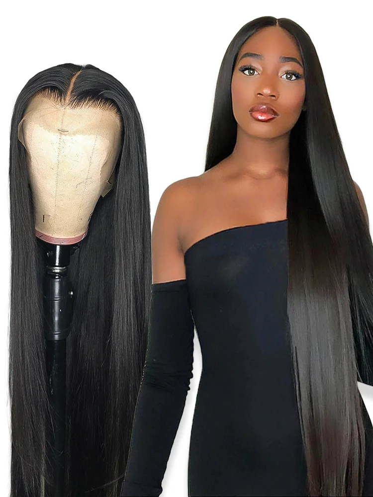 300% Brazilian Bone Straight Lace Front Human Hair Wig 13x6 Hd Lace Frontal For Women Glueless Wigs 100% Human Hair 30 36inch - Image 3