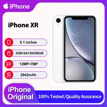 Original Apple iPhone XR 4G Face ID Unlocked Used IOS 12 6.1" 64/128/256GB ROM 2942mAh Cellphone 12MP Smartphone