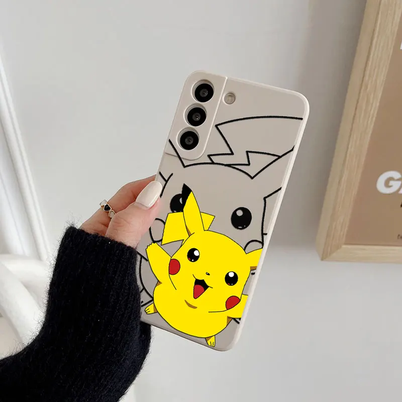 Cute Pokemon Anime Phone Case For Samsung Galaxy S25 Ultra S24 S23