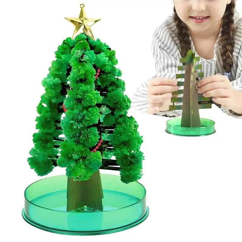 GrowingChristmasTreeScienceKitsPaperTreeToysDIYCrystalGrowing