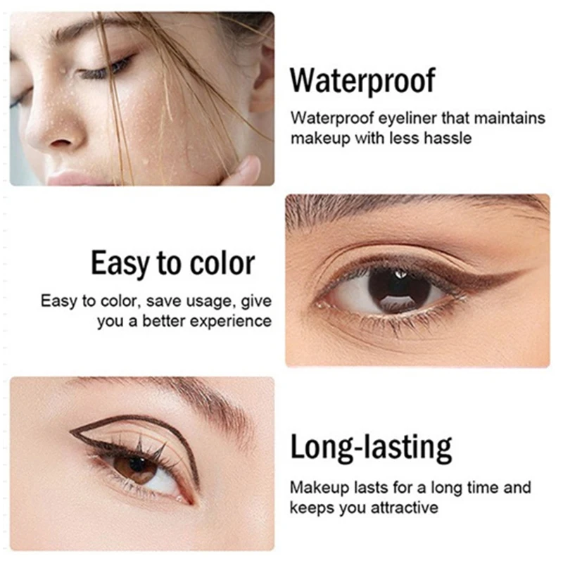 Wasserdichter Schwarzer Eyeliner Stift Langhaftend Wischfest_voghion.com