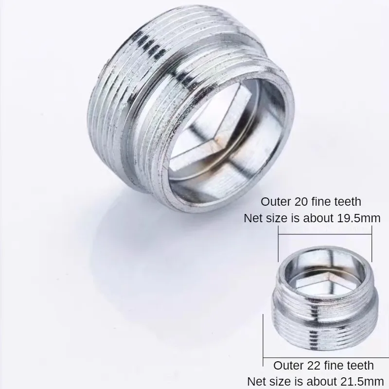 M22 Change To 16 18 20 22 24mm Male x Male Faucet Adapter Kitchen Bathroom Brass Water Tape Joint Copper