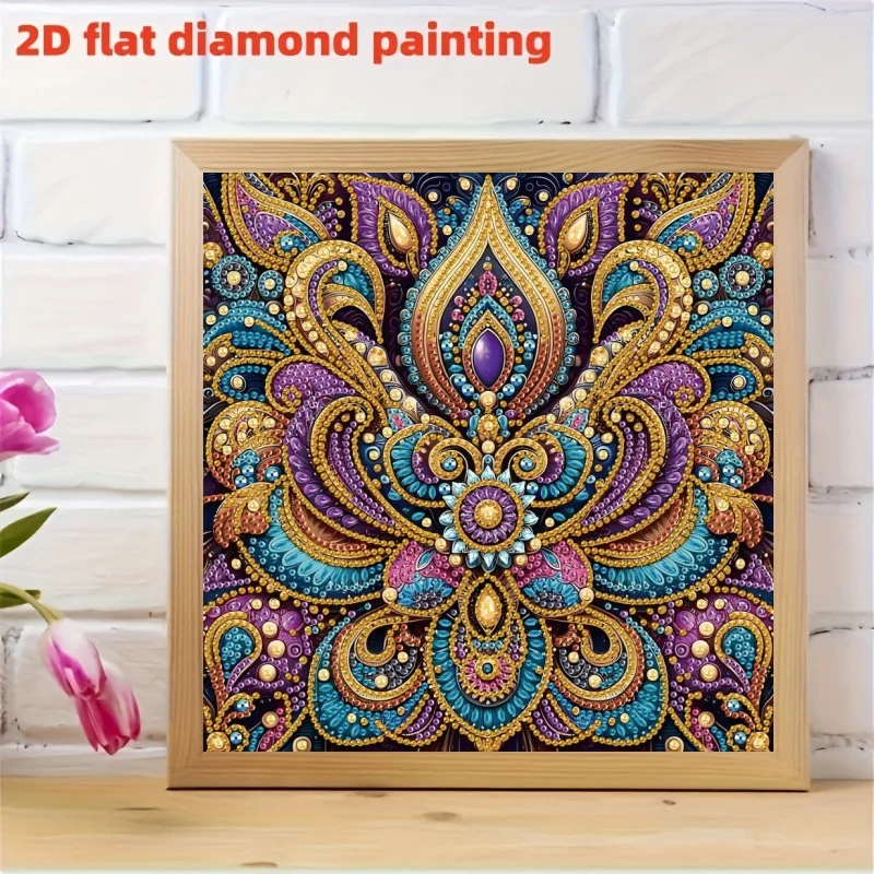5D DIY Diamond Painting Set Mandala Special Shape Diamond Artwork Gift Wall Decoration Home Decoration - 2