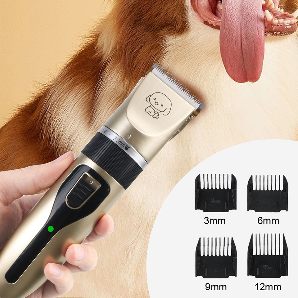 For Rabbit Dog Cat Puppy Grooming Clipper Cutter Pet Supplies Pet Hair Clipper Electric Scissors Haircut Trimmer Shaver Set