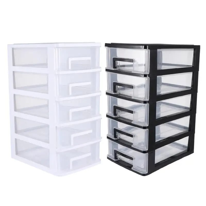 Description Picture 3 of item5/4/3/2 layer Storage Cabinet Plastic Drawer Type Closet Portable Dustproof Storage Case Organizer Sundries Holder