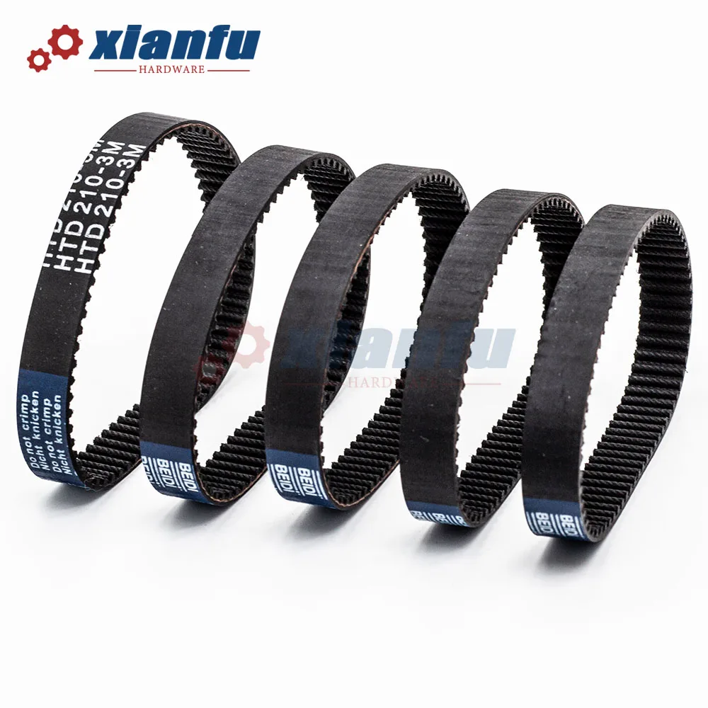 Rubber Belt Transmission Drive Belt Synchronous Belt HTD 3M Timing Belt Rubber Perimeter Lp = 270 273 276 269 282 285 288 291 294 297 300 303mm Belt Width 6/10/15/20mm Closed Loop