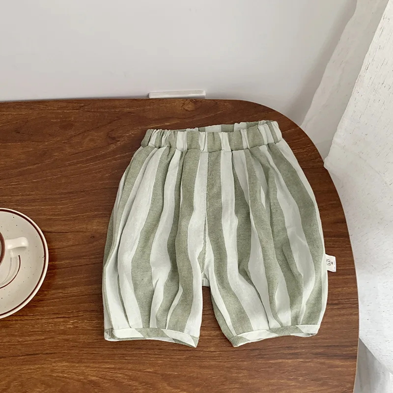 Toddler Casual Loose Wide Leg Pants Boys And Girls Summer Fashion New Thin Solid Color Versatile Bloomers For 1 2 3Years Baby 4