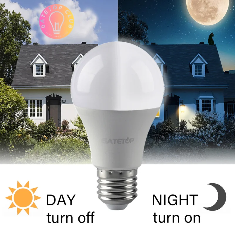 

LED Dusk To Dawn Bulb 10W E27 B22 Sensor Outdoor Light AC 220V Day Night Light Auto ON/OFF LED Smart Lamp