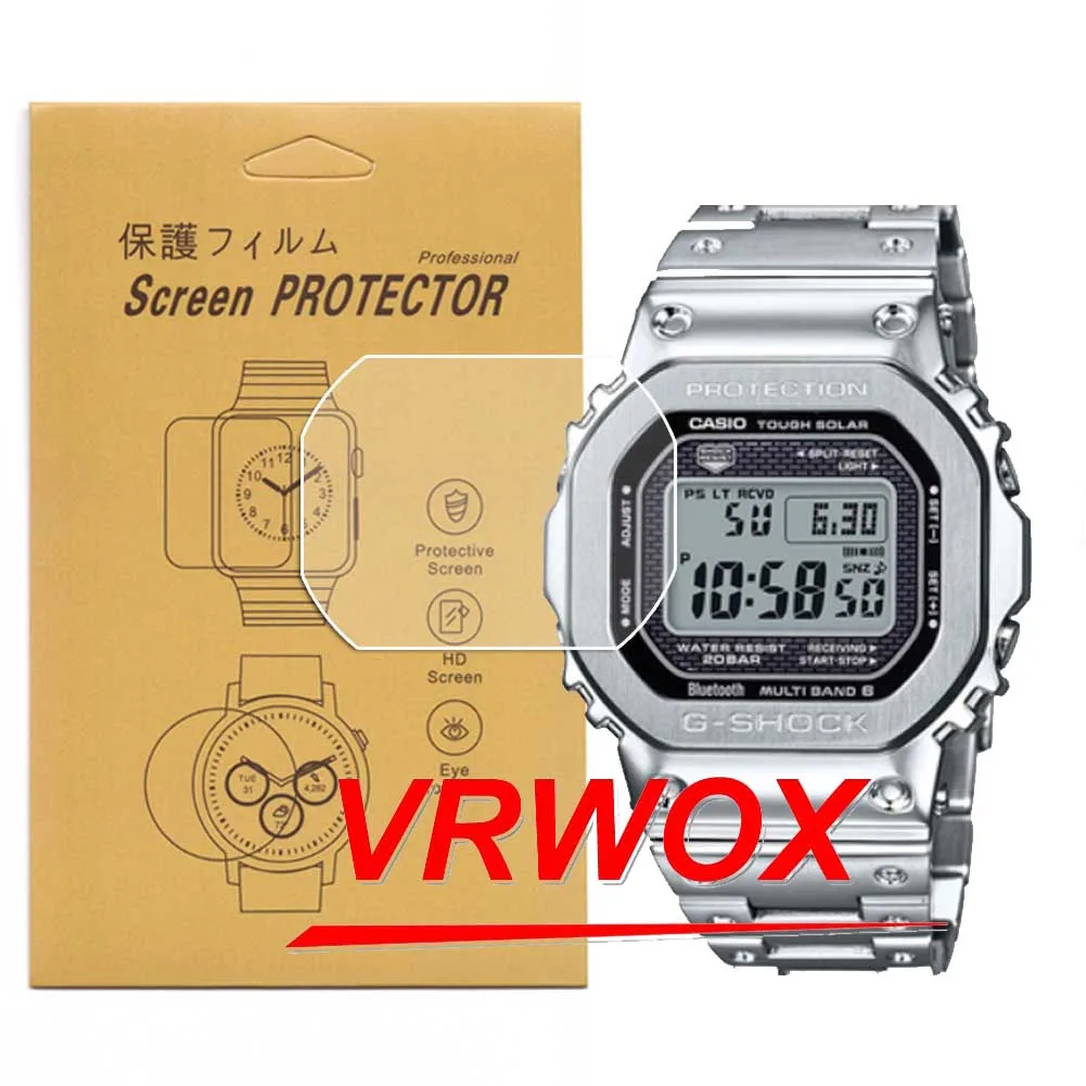 1-3 Pz Protecfor Gmw-B5000 F-91 Ae-1200 Gw-M5610 Dw5600 Tpu Nano Screen Protector Antideflagrante Impermeabile Antigraffio