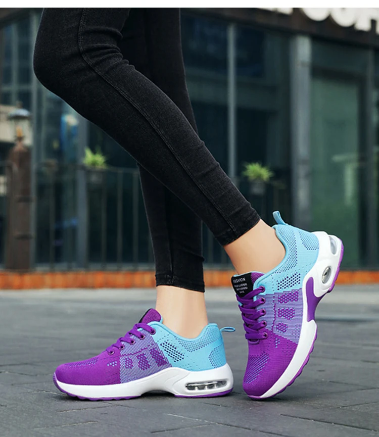 Fashion Sneakers Lace-up Shoes Women Outdoor Women's Sneakers Vulcanize Breathable Low Heels Sneakers Flat Shoes Woman Mujer