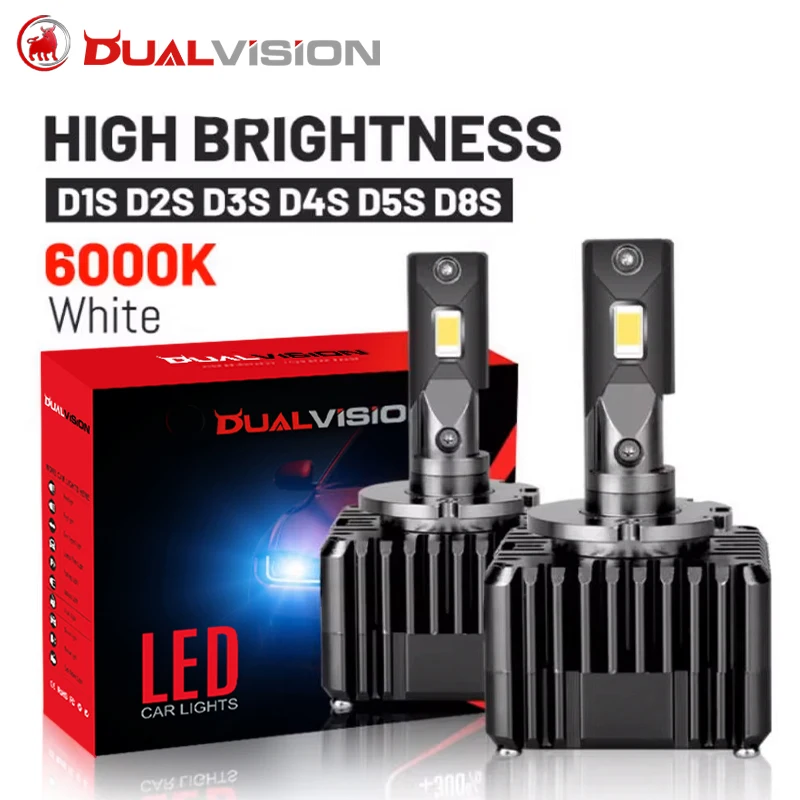 Dualvision HID LED Canbus CSP Chip 30000LM 35W HID Ballast No Error