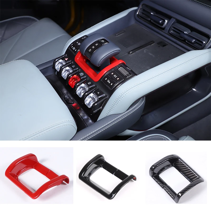 Für 2023+ Modell Leopard 5/Leopard 8/BYD SHARK Zahnradgriffbasis dekorativer Rahmen Autogetriebe dekorativer Aufkleber Autozubehör ABS