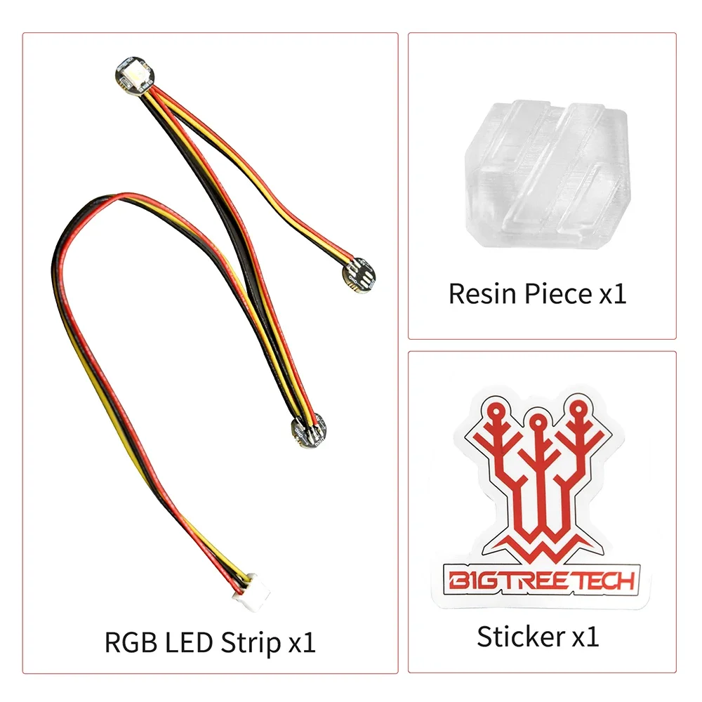 

BIGTREETECH SB RGB Kit V1.0 Bright RGB LEDS RGB Lamp Bead PH2 0 Connector for Voron 2.4 StealthBurner Extruder 3D Printer Parts