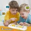 Infant Simulation TV Remote Control Toys with Music and Light Musical Baby Toy Sensory Remote Kid Baby Toys for 1 2 3 Year Old 3