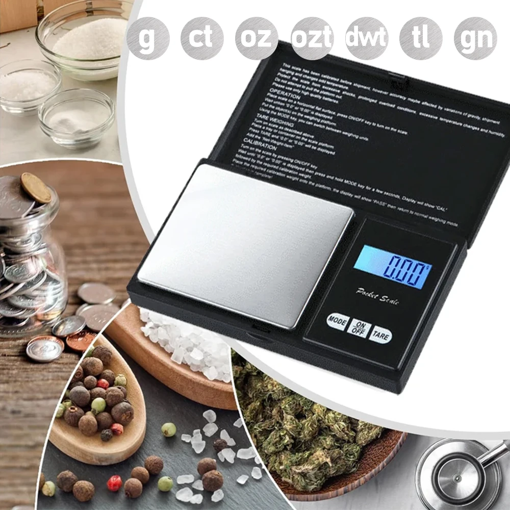 Precision Jewelry Digital Pocket Scale - High-Accuracy, Portable and Compact Design