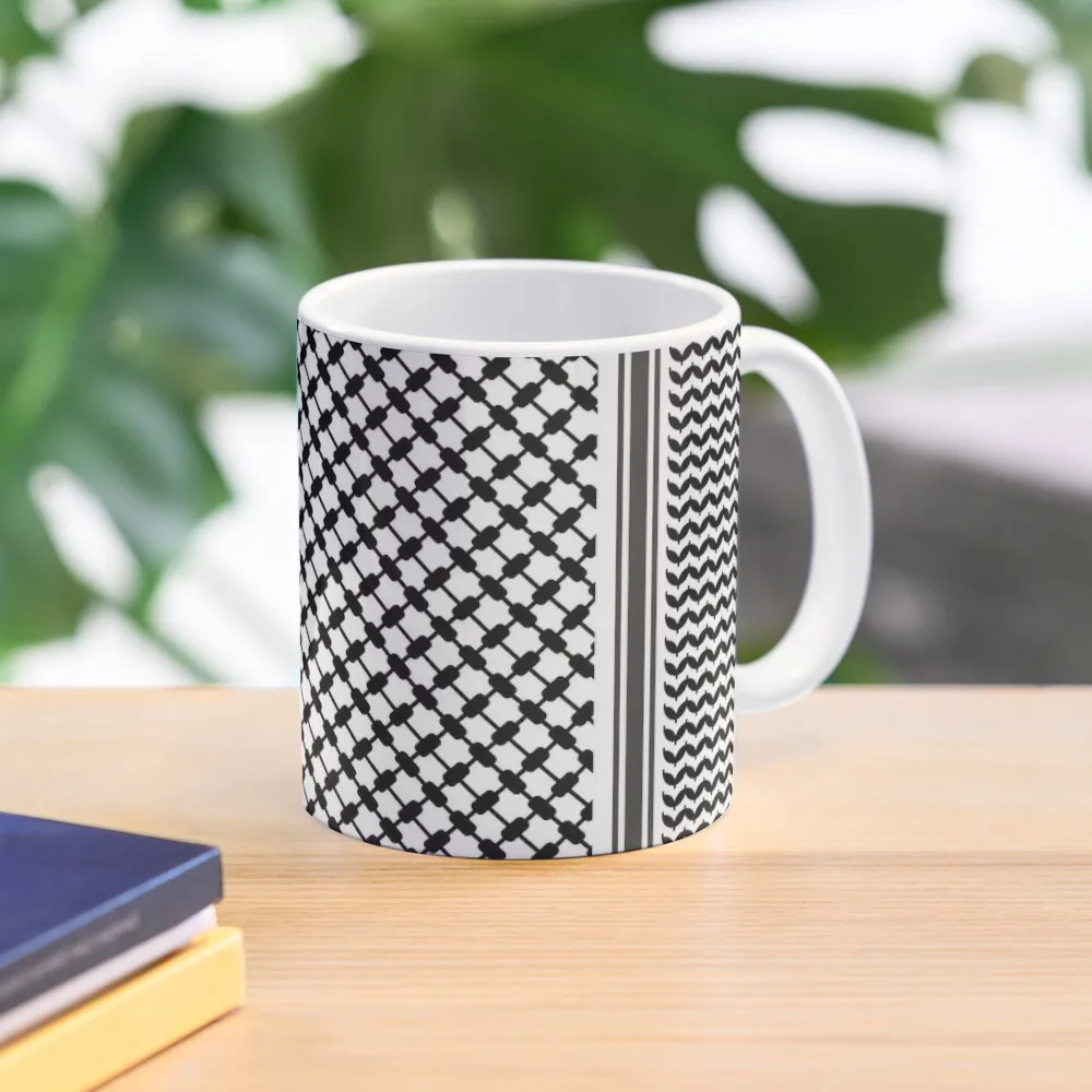 

Black Arab Keffiyeh Coffee Mug Cups Set Thermal Cups Breakfast Mug