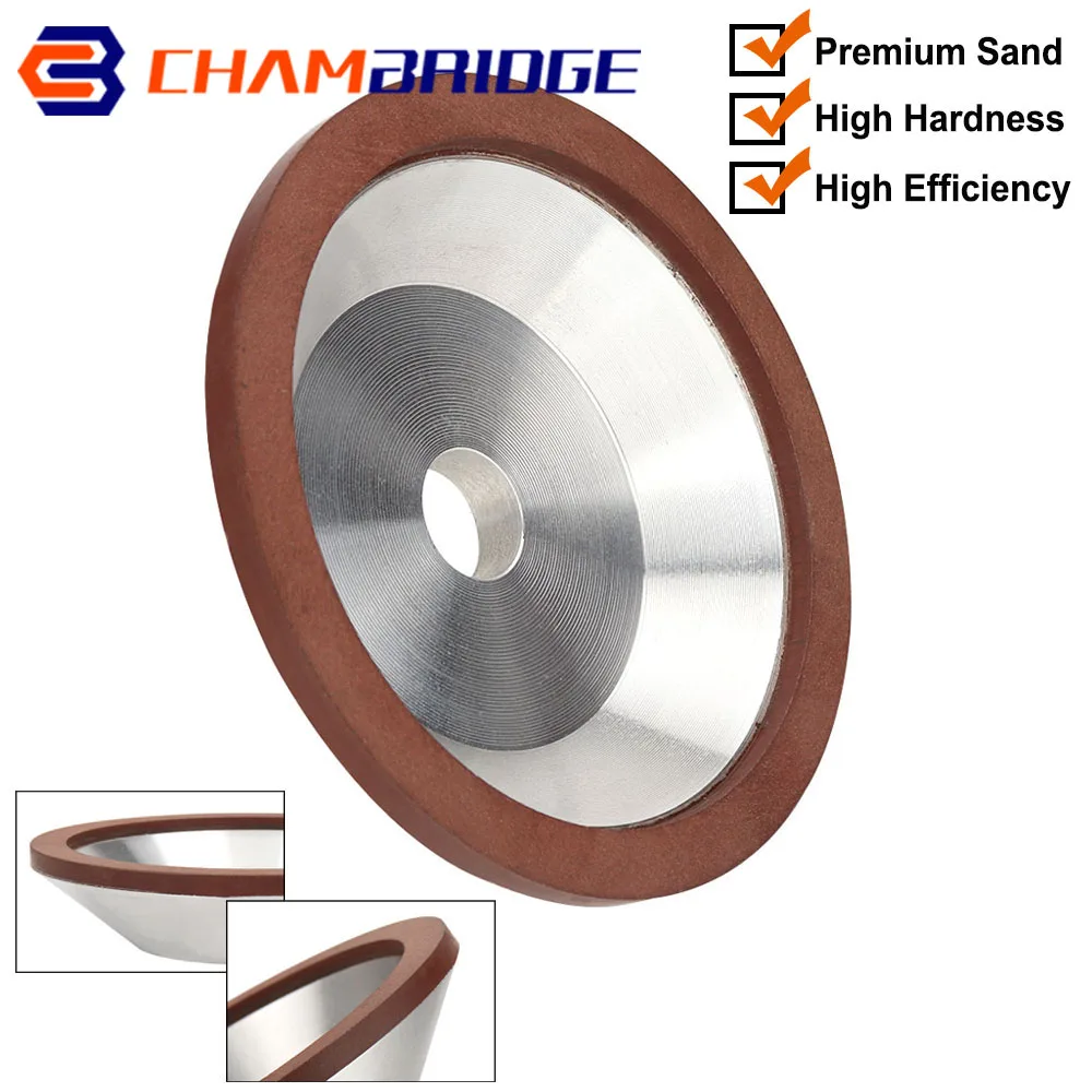 75/100/125/150mm Diamond Grinding Wheel Cup Dremel Sharpening Tungsten Milling Cutter Sharpener Grinder 150/240/320/400/600 Grit grinding wheel