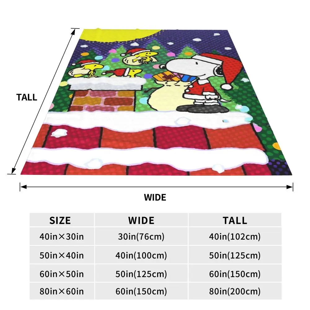 Description Picture 3 of itemSnoopy Peanuts Blanket Quality Soft Warm Halloween Throw Blanket Winter Camping Couch Chair Sofa Bed Fashion Bedspread