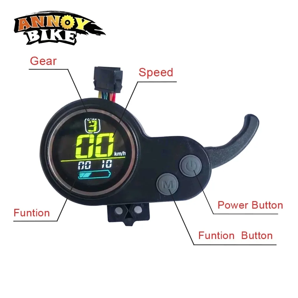 ②専用画面 電動自転車用液晶画面キット,ワイドスクリーン,カラー