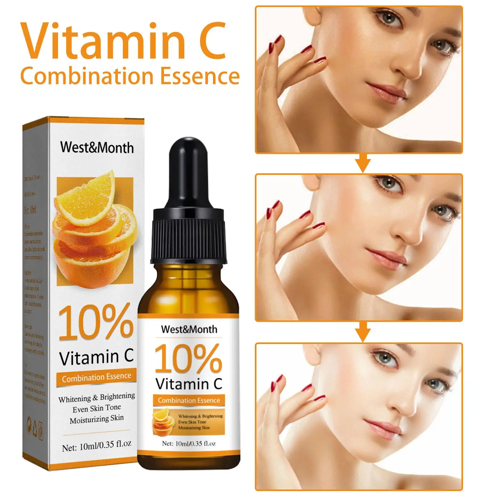 

Vitamin C Serum For Face Whitening Booster Serum Brighten Skin Tone Dark Spot Remover Essence Korean Skin Care Products Ski A3D4