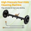 High Pressure Four-Hole Cleaning Machine – Car Chassis & Road Cleaner with Universal Wheel – Multifunctional High-Pressure Washe 1