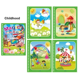 Reusable Magic Water Coloring Book for Kids - Montessori Educational Painting and Learning Toy (Childhood-300474)