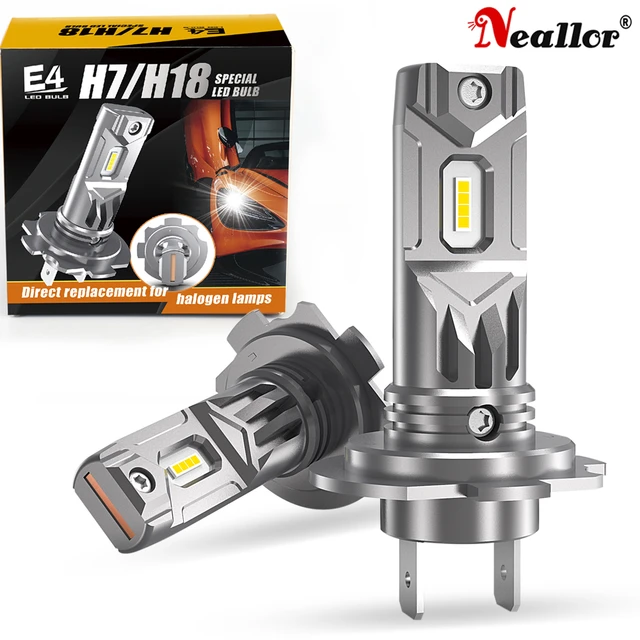 2x H7 Led Canbus No Error Headlight 360 ° H18 Car Bulbs 12v 55w Diode Lamps  High Power For Chevrolet Aveo Cruze Volvo XC60 XC90