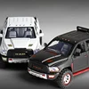 Diecast 1/32 Scale Dodge Ram TRX Pickup Car Model Sound Light Pullback Collective Voiture Home Decor Boy Car Gift Birthday 1