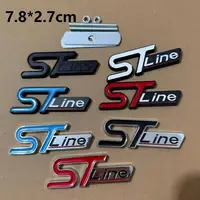 1X 3D métal ST LINE STLINE calandre autocollant voiture tête gril emblème arrière Badge pour FIESTA FOCUS MONDEO Auto voiture style 3
