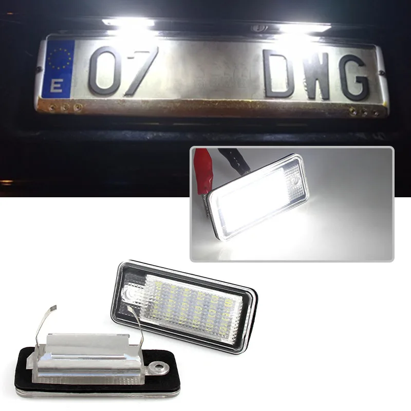 2PCS Car Led License Plate Light Number Plate Lamp For Audi A3