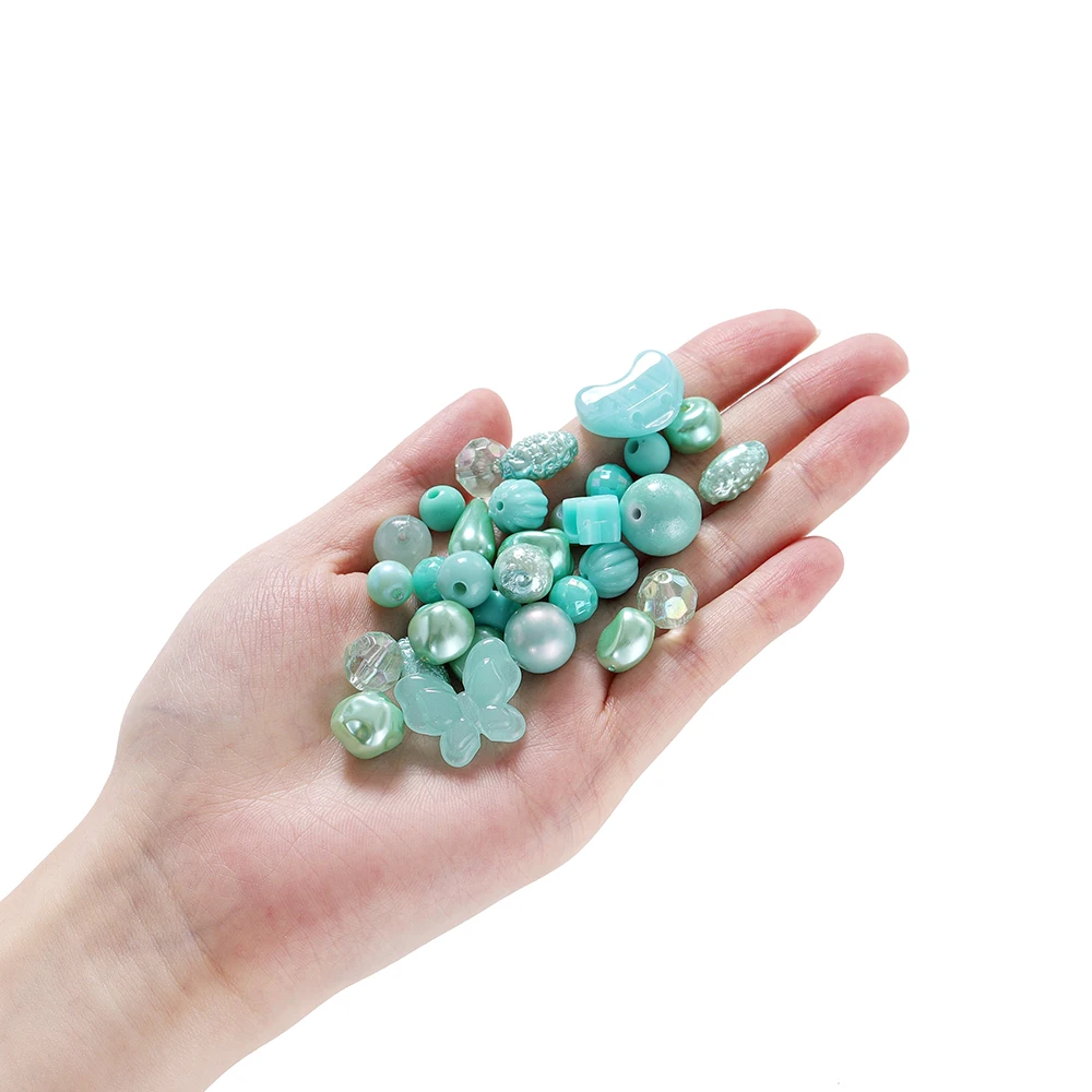 Acrylic spacer beads 20g/Lot mixed shape loose for DIY handmade bracelet necklace jewelry making accessories supplies