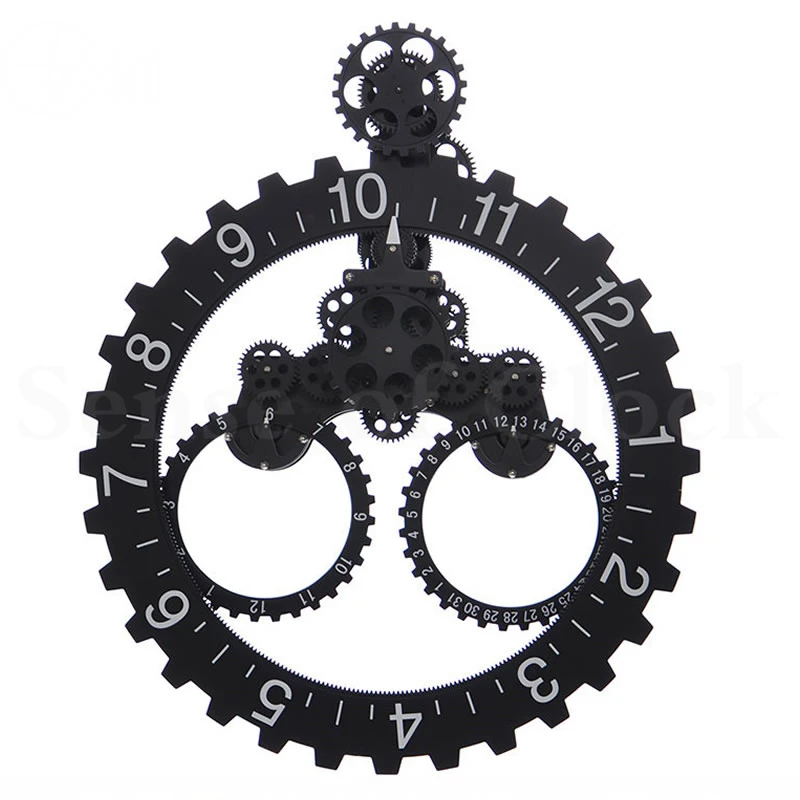 Mechanical Table Clock Mechanical Desk Clock Gear Clock Wall