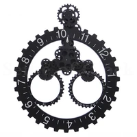 20-Inch European Retro Gear Clock Wall Clock Mechanical Wall Clock Living Room Bedroom Decoration Clock 1