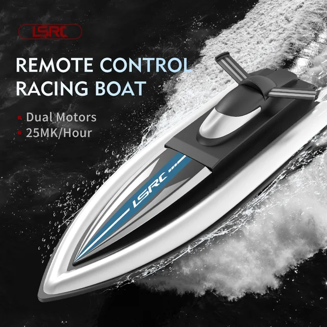 RC High Speed Racing Boat Waterproof Rechargeable Model Electric Radio Remote Control Speedboat Radio Controlled Boats 3