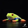 Red Eye Tree Frog High Fidelity Cute Plushie Poison Dart Frog Plush Toys Lifelike Animals Simulation Stuffed Doll Kawai Toy Gift 2