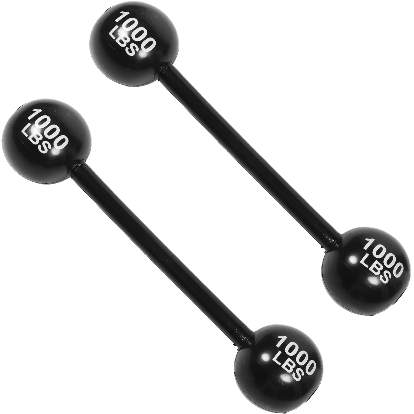 2PCS Barbell Dumbbell Strongman Costume Toys Carnival Circus Photo Prop Decoration Weights for Kids Adults Fancy Dress